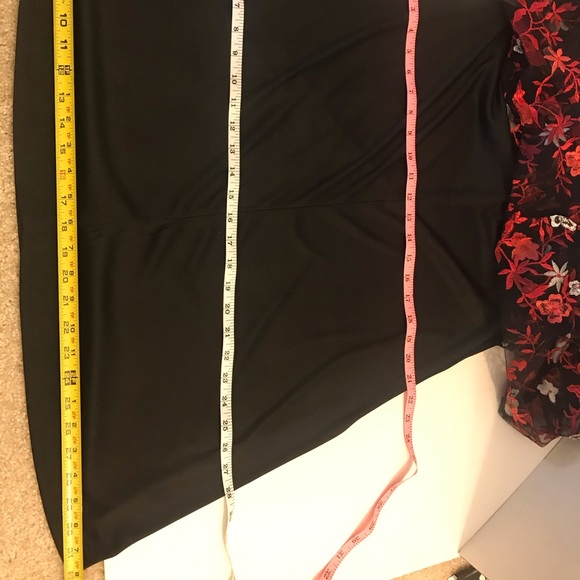 ECI sleeveless embroid. tulle sheath swing dress M - Picture 5 of 8